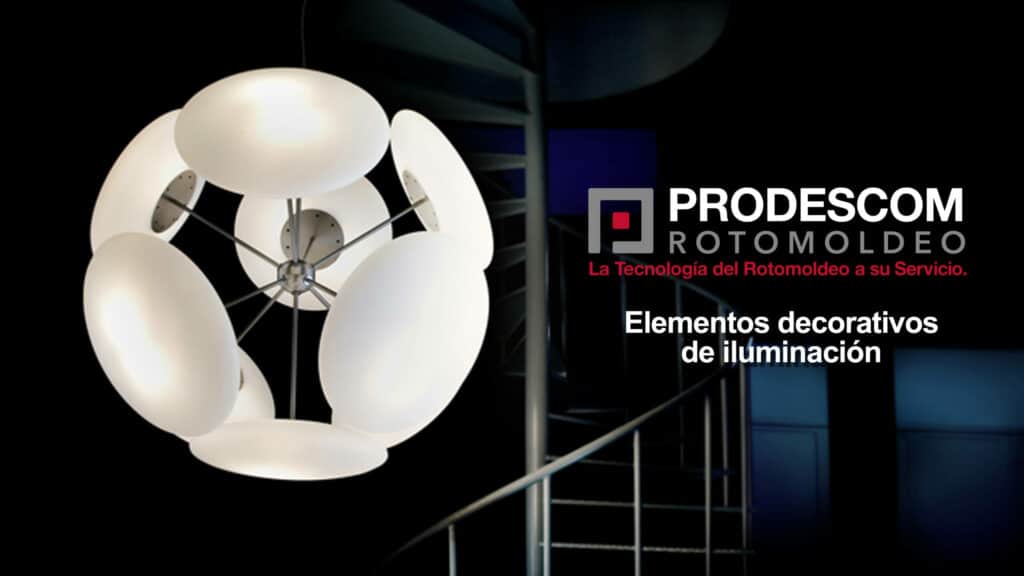 Iluminacion decorativa rotomoldeo
