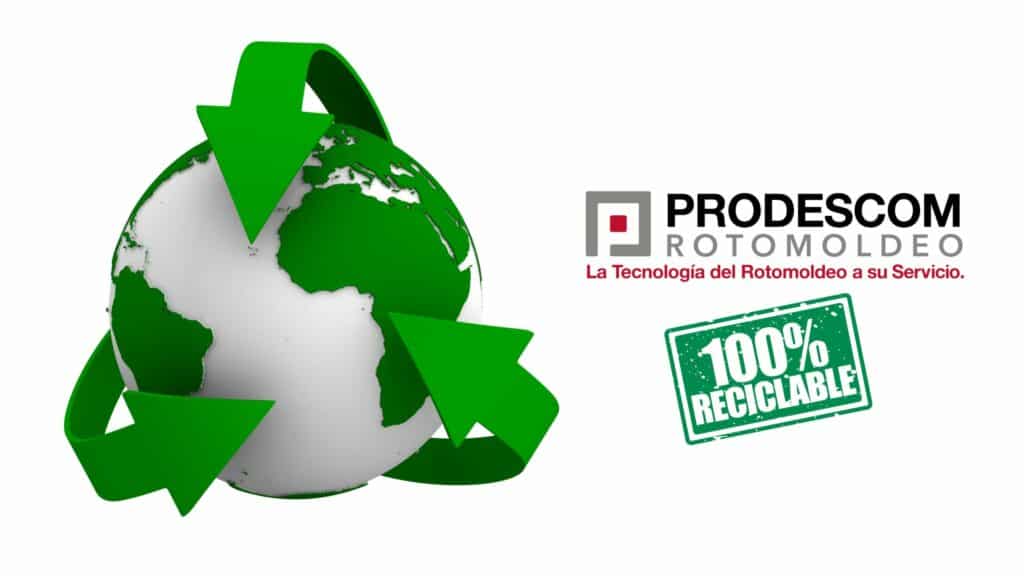 Plástico rotomoldeo reciclable