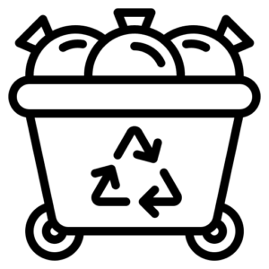 Conteneur déchets polyéthylène par rotomoulage