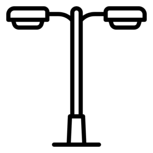Lampadaire rotomoulé