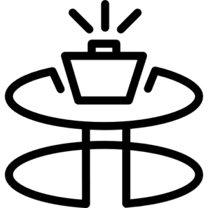 Présentoir produit rotomoulage