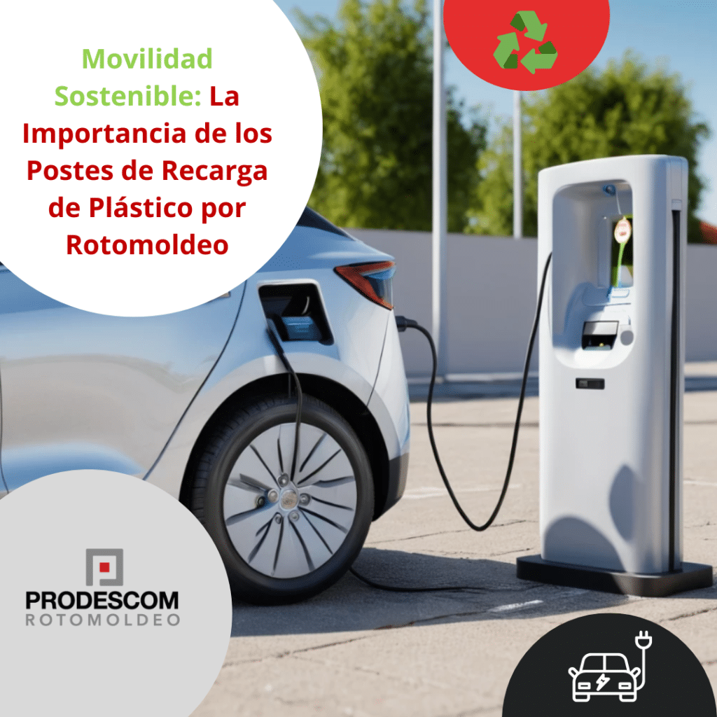 Poste plástico rotomoldeo