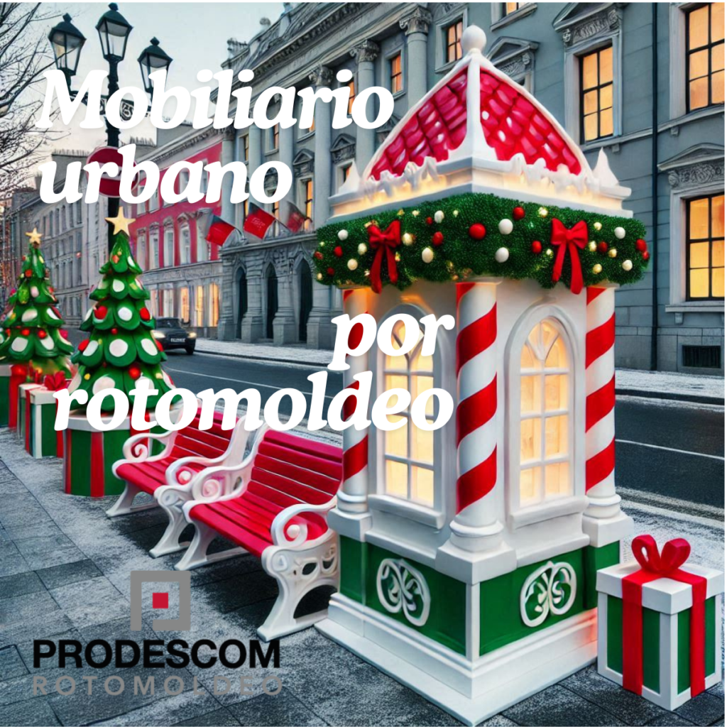 Navidad mobiliario urbano rotomoldeo